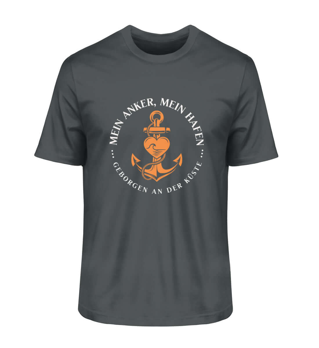 Maritime Mode Mein Anker, Mein Hafen - Herren Premium T-Shirt Farbe: India Ink Grey