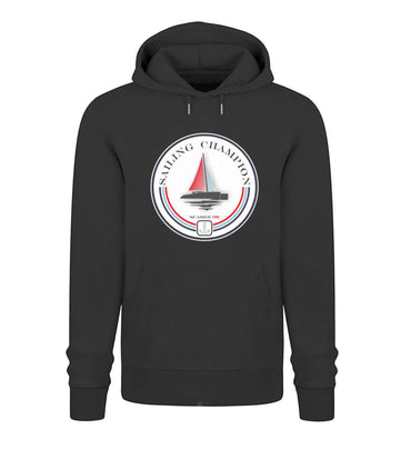 Sailing Champion - maritimes Bio Unisex Premium Hoodie - Segler schwarz