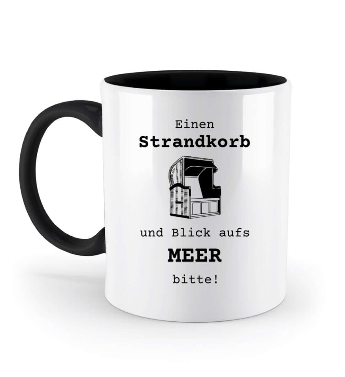 Strandkorb Meer - maritime Spruch Tasse