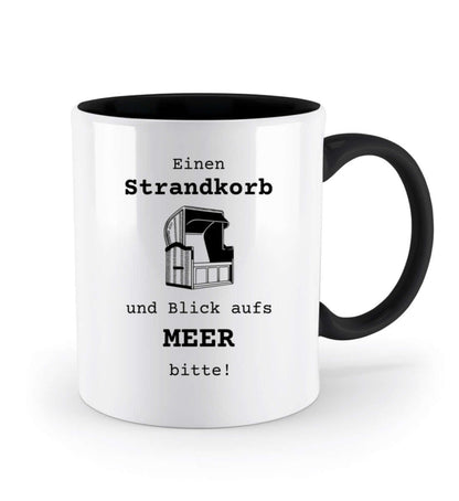 Strandkorb Meer - maritime Spruch Tasse