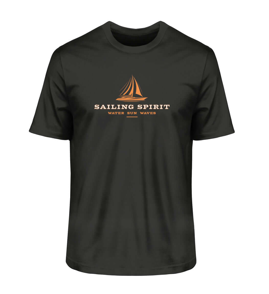 maritime Kleidung Sailing Spirit - Herren Bio Premium T-Shirt Farbe: Black