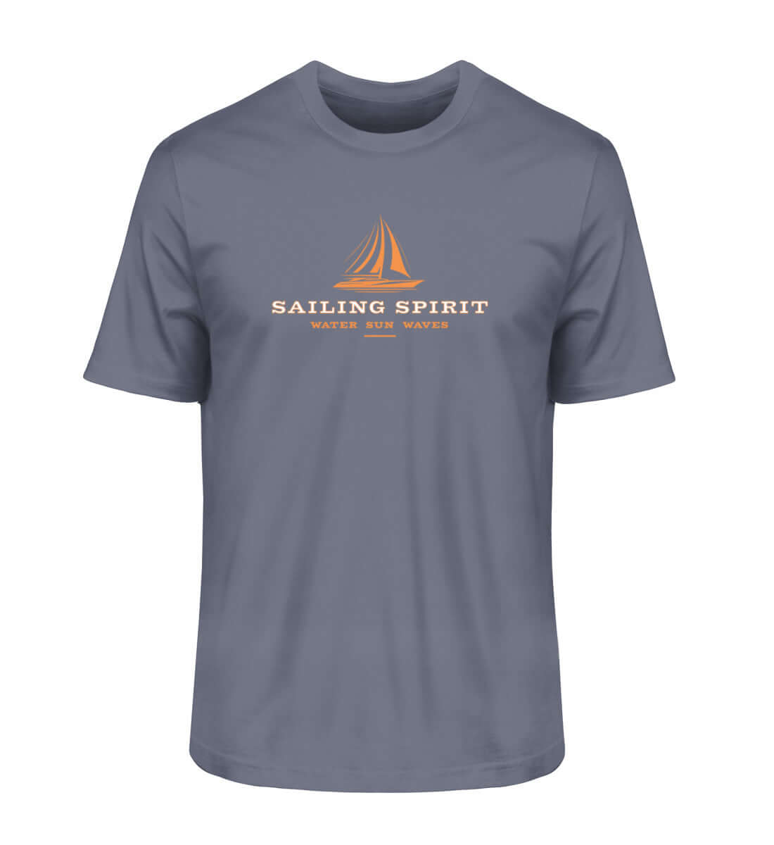 maritime Kleidung Sailing Spirit - Herren Bio Premium T-Shirt Farbe: Dark Heather Blue