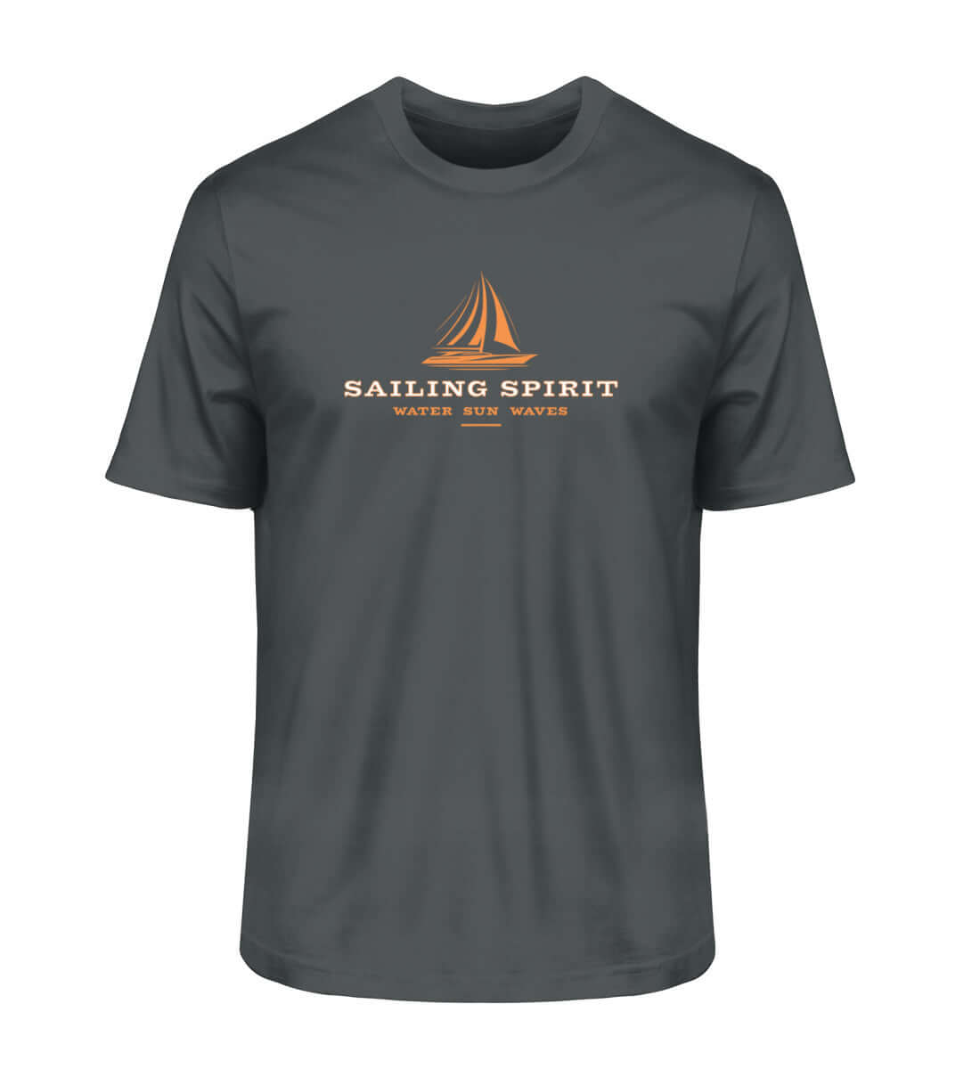 maritime Kleidung Sailing Spirit - Herren Bio Premium T-Shirt Farbe: India Ink Grey