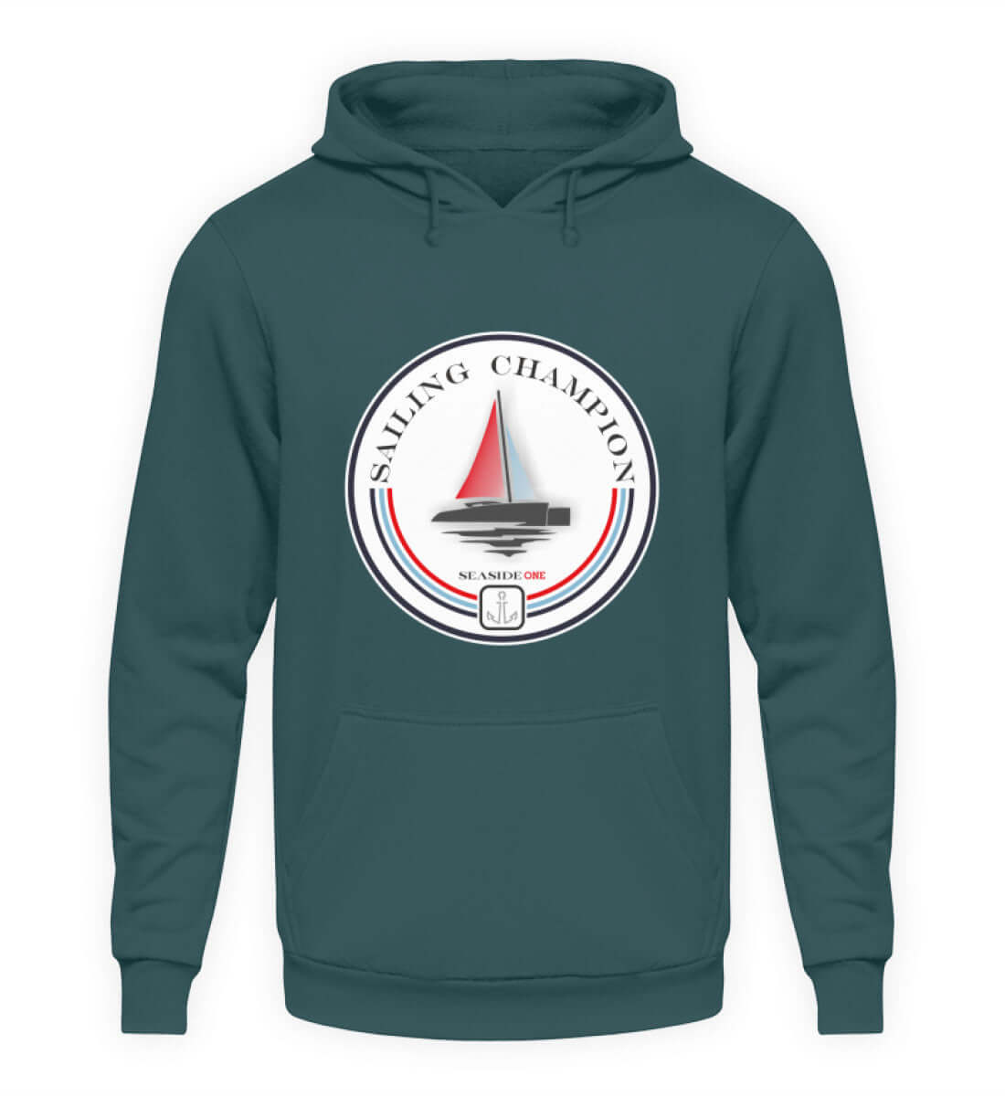 maritime Kleidung Sailing Champion - Basic Unisex Hoodie Farbe: Airforce Blue