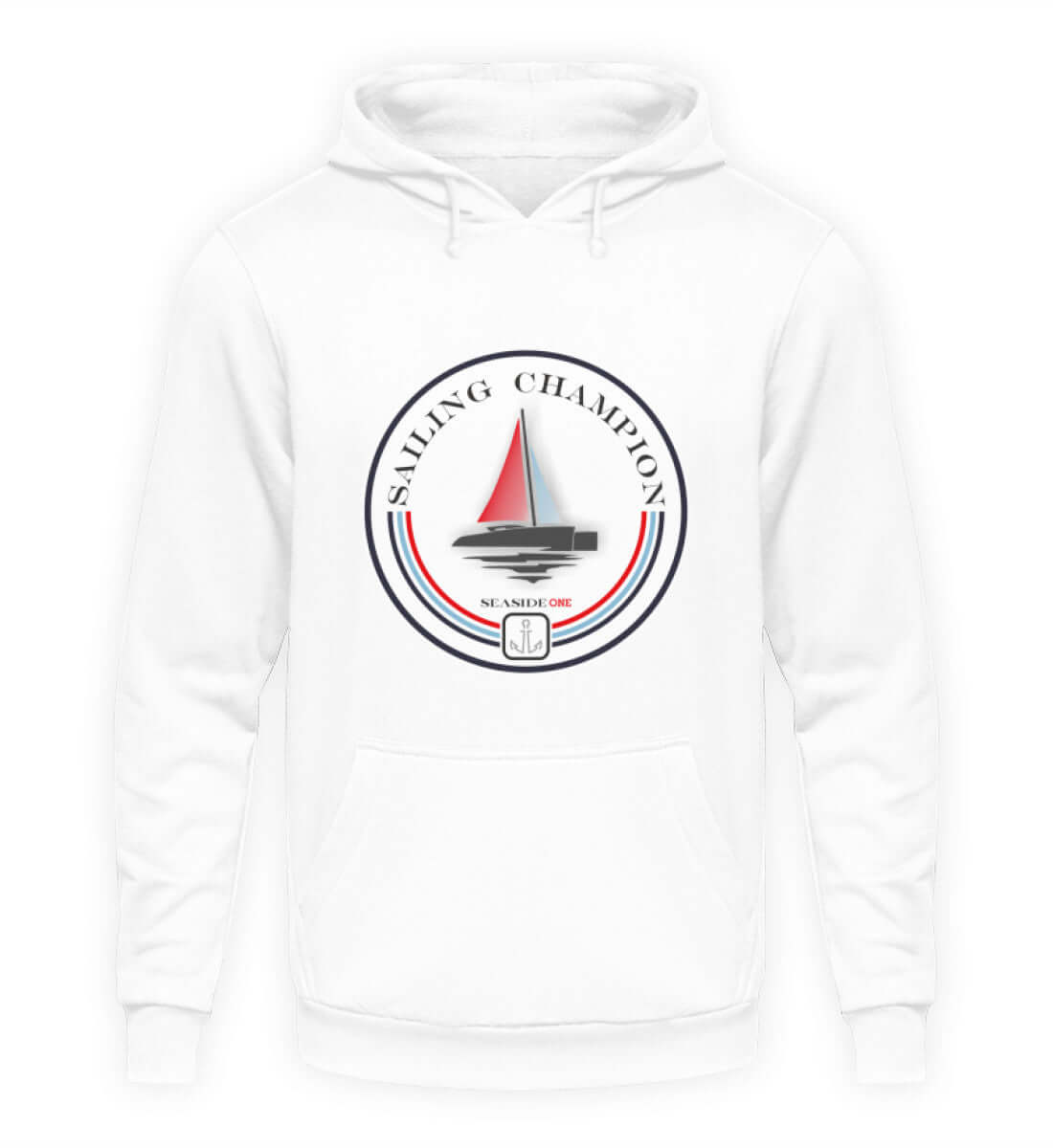 maritime Kleidung Sailing Champion - Basic Unisex Hoodie Farbe: Arctic White