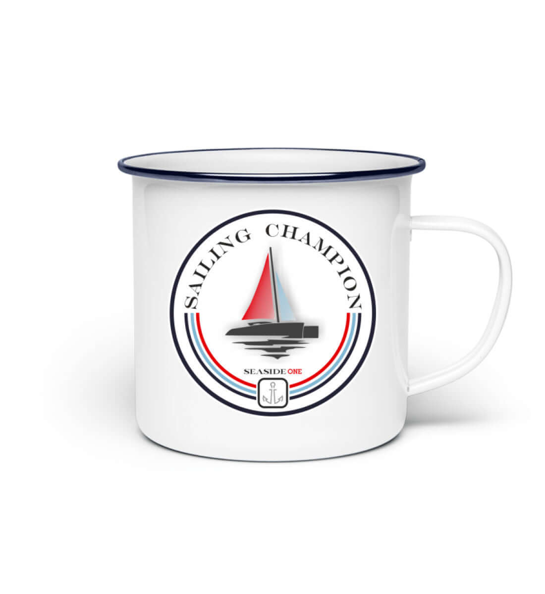 Sailing Champion - Emaille Tasse 