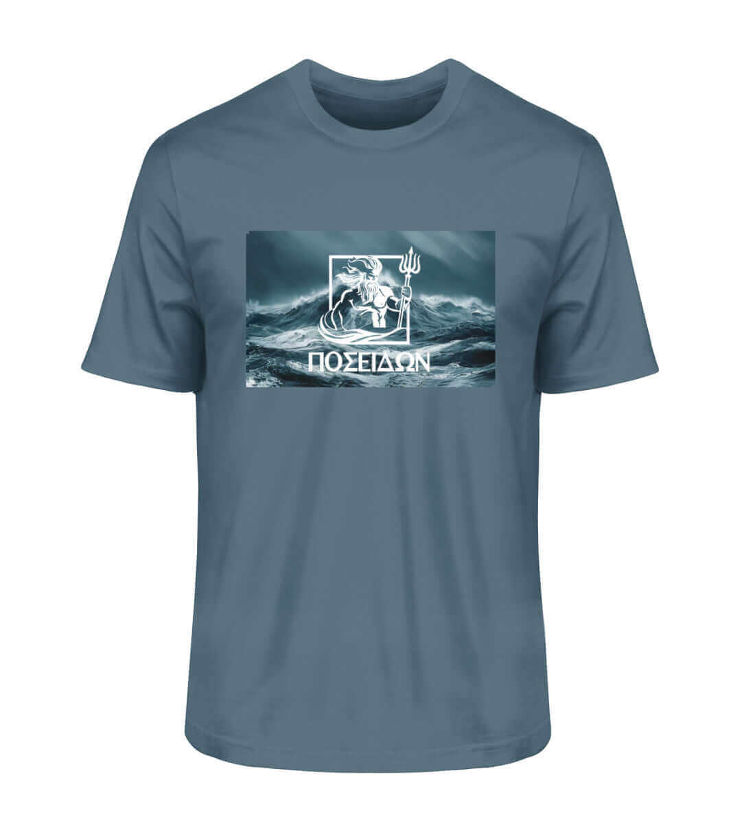 maritime Mode Poseidon - Herren Bio Premium T-Shirt in der Farbe: Stargazer für maritime Fans des GOD OF THE SEAS