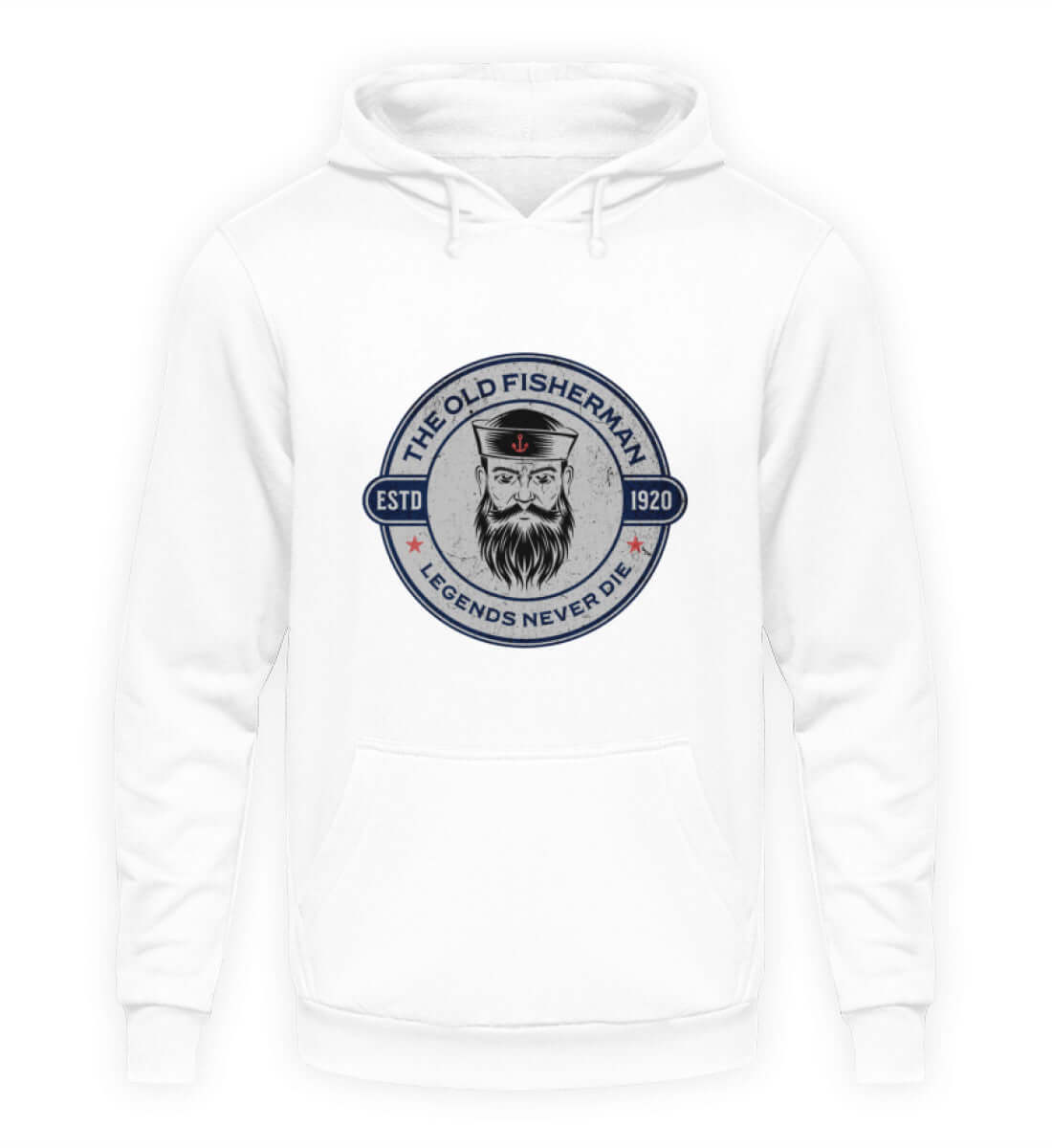 maritime Kleidung Fisherman - Basic Unisex Hoodie Farbe: Arctic White