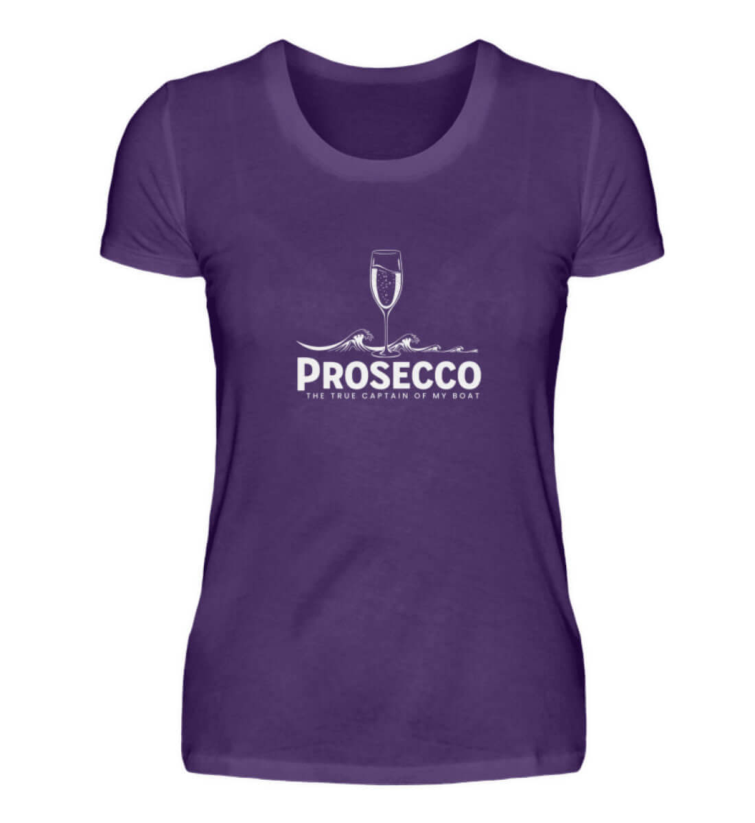 maritime Kleidung Prosecco dunkel - Damen Premium T-Shirt lang Farbe: Urban Purple