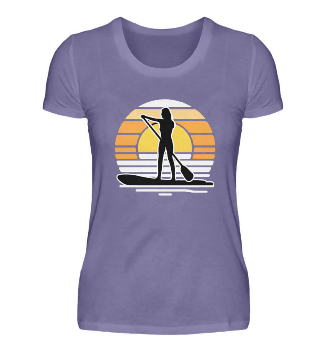 maritime Kleidung SUPGirl - Damen Premium T-Shirt lang Farbe: Millennial Lilac