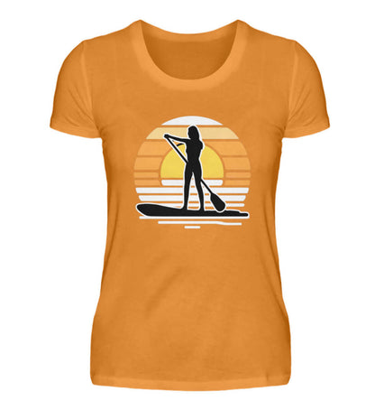 maritime Kleidung SUPGirl - Damen Premium T-Shirt lang Farbe: Orange