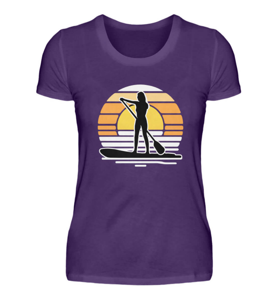 maritime Kleidung SUPGirl - Damen Premium T-Shirt lang Farbe: Urban Purple