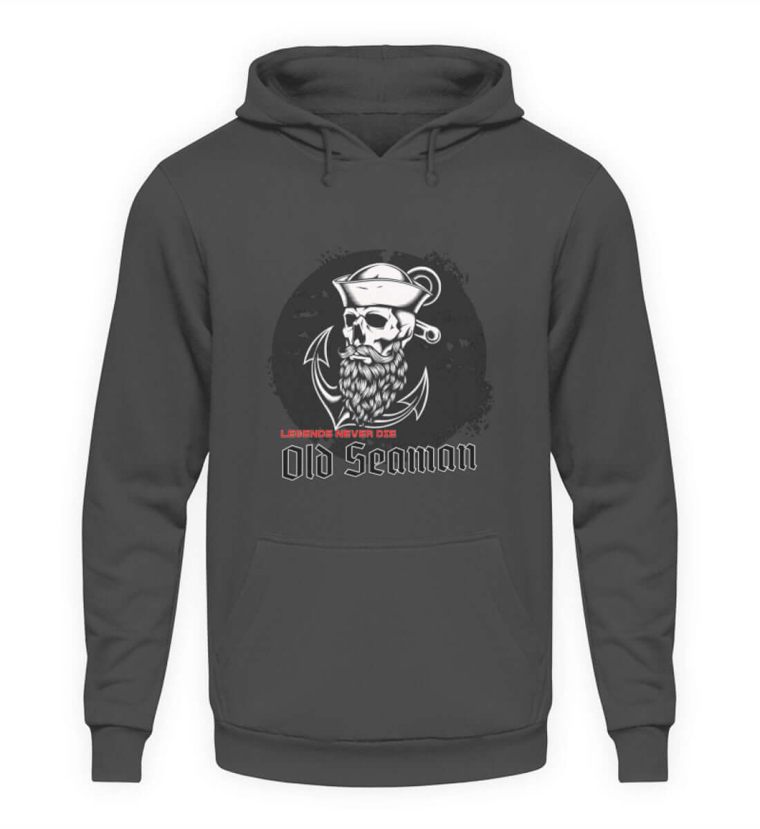 maritime Kleidung Old Seaman - Basic Unisex Hoodie Farbe: Steel Grey (Solid)