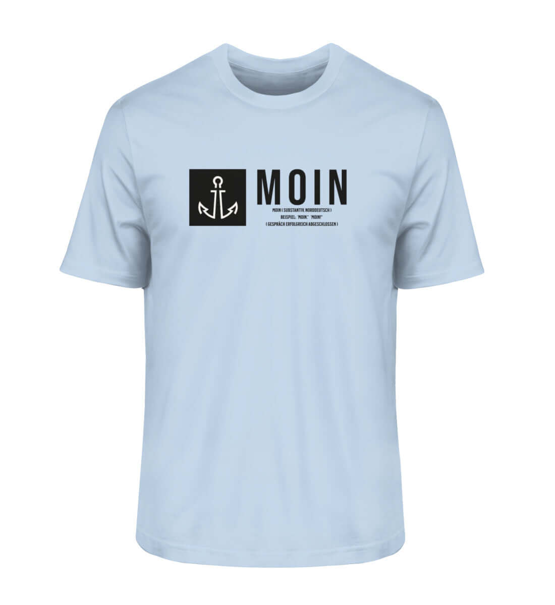 Maritime Kleidung Anker Moin - Herren Premium Bio T-Shirt Farbe: Blue Soul