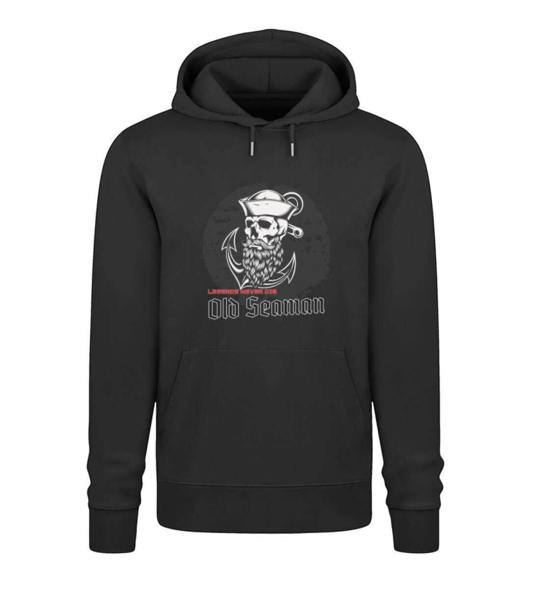 maritime Kleidung Old Seaman - Bio Unisex Premium Hoodie Farbe: Black