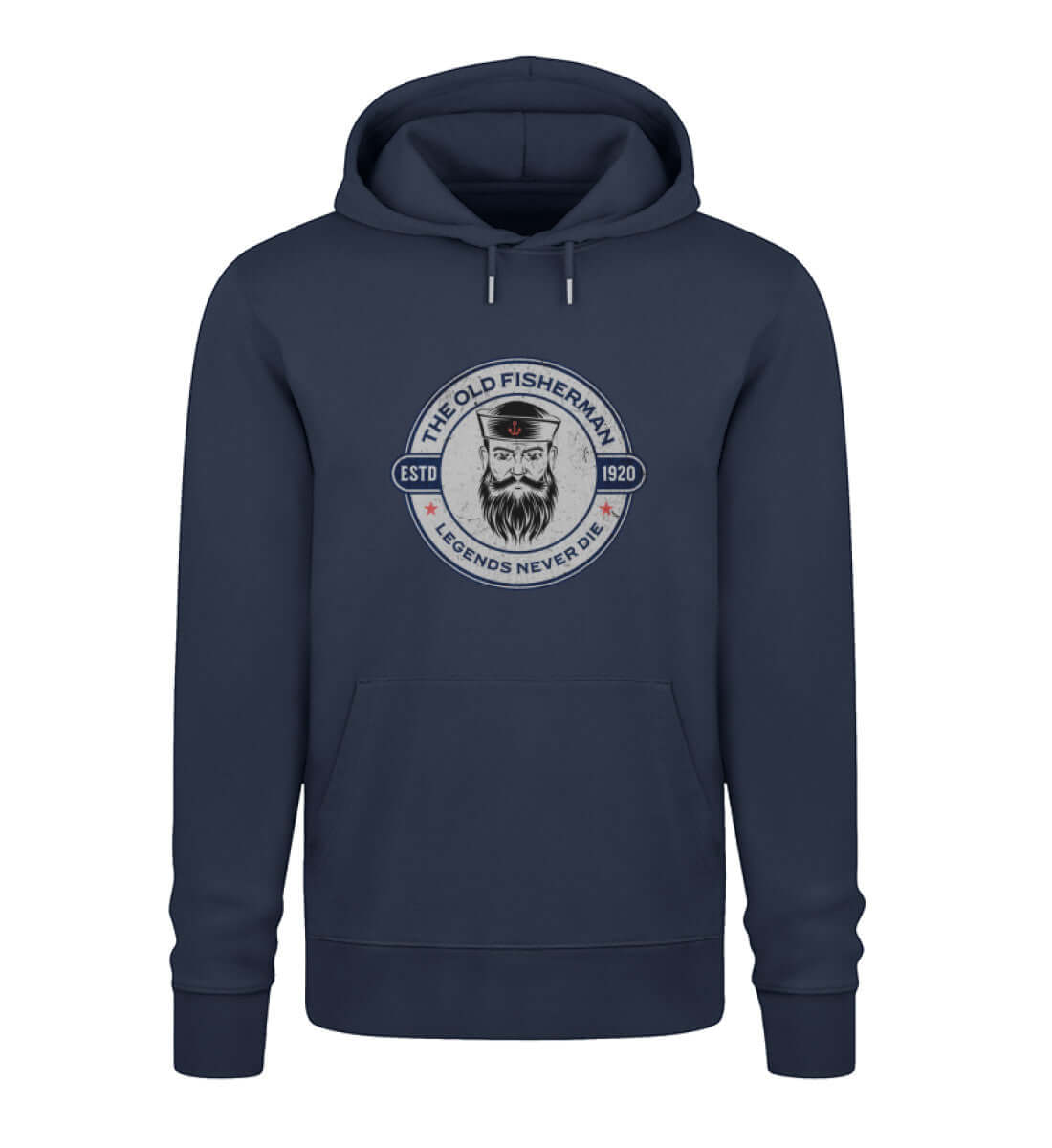 maritime Kleidung Fisherman - Bio Unisex Preium Hoodie Farbe: French Navy