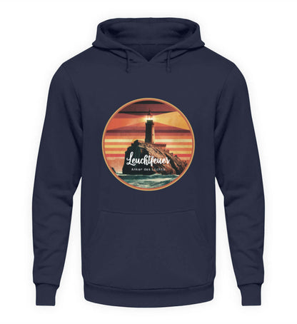 maritime Kleidung Leuchtfeuer Leuchtturm - Basic Unisex Hoodie Farbe: Oxford Navy