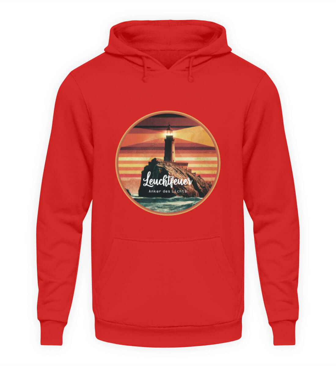 maritime Kleidung Leuchtfeuer Leuchtturm - Basic Unisex Hoodie Farbe: Fire Red