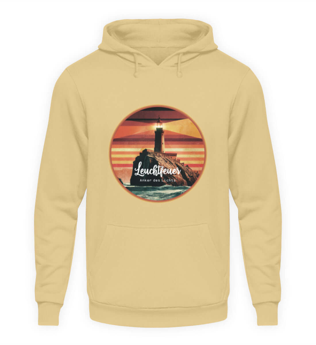 maritime Kleidung Leuchtfeuer Leuchtturm - Basic Unisex Hoodie Farbe: Desert Sand