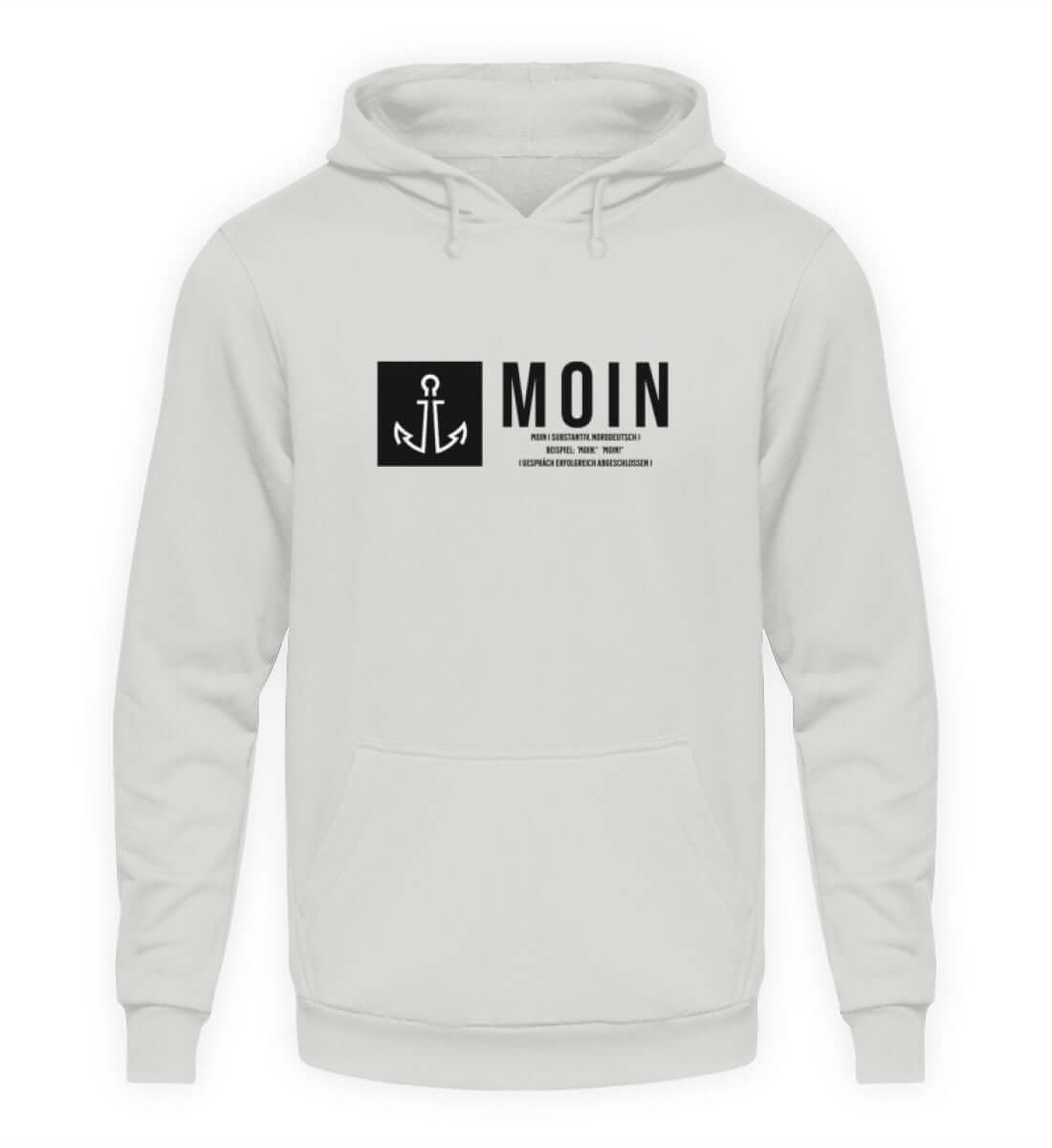 Maritime Kleidung Anker Moin - Basic Unisex Hoodie Farbe: Sport Grey