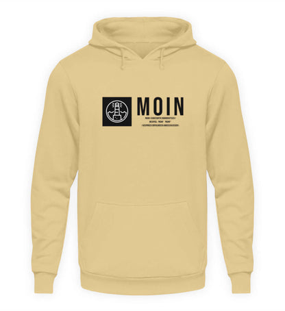 Maritime Kleidung Leuchtturm Moin - Basic Unisex Hoodie Farbe: Desert Sand