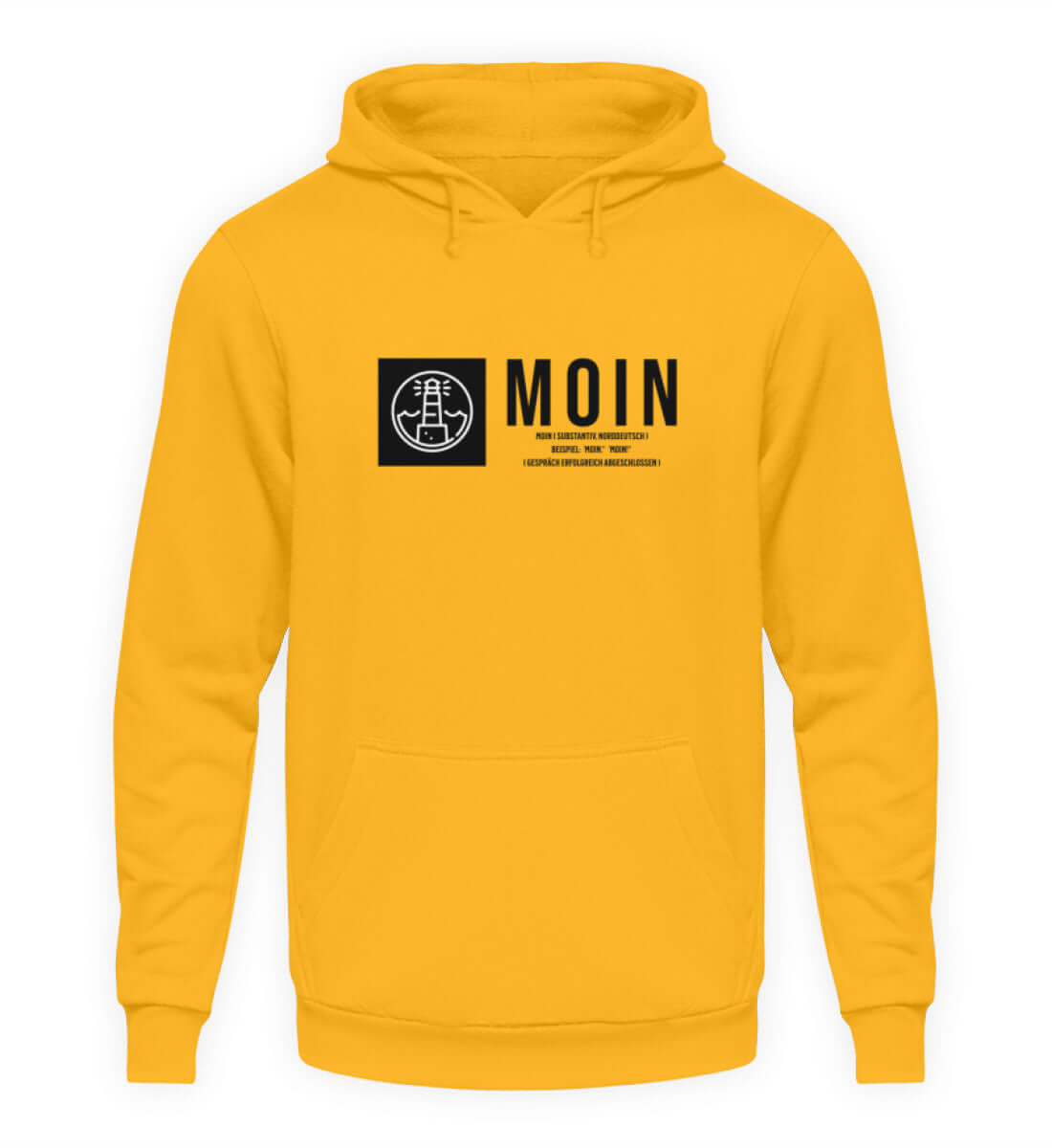 Maritime Kleidung Leuchtturm Moin - Basic Unisex Hoodie Farbe: Sun Yellow