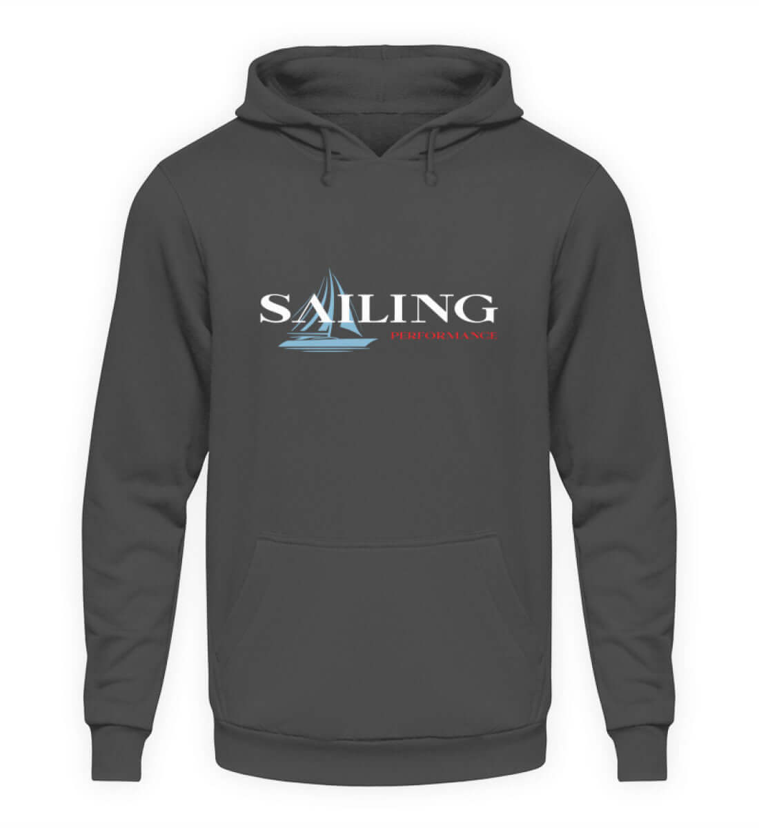 maritime Kleidung Sailing Performance - Basic Unisex Hoodie Farbe: Steel Grey (Solid)