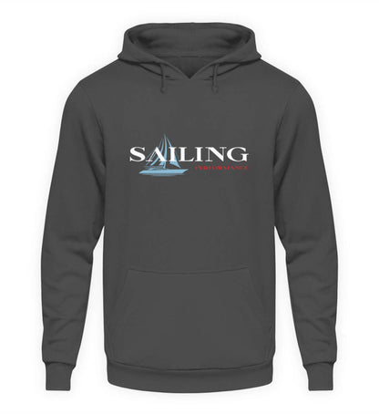 maritime Kleidung Sailing Performance - Basic Unisex Hoodie Farbe: Steel Grey (Solid)