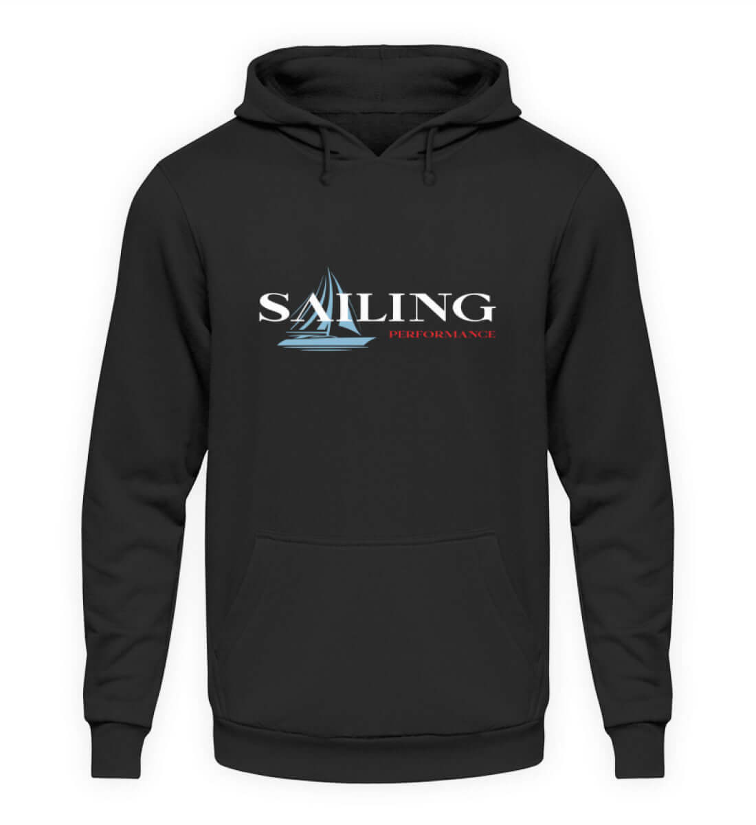 maritime Kleidung Sailing Performance - Basic Unisex Hoodie Farbe: Deep Black