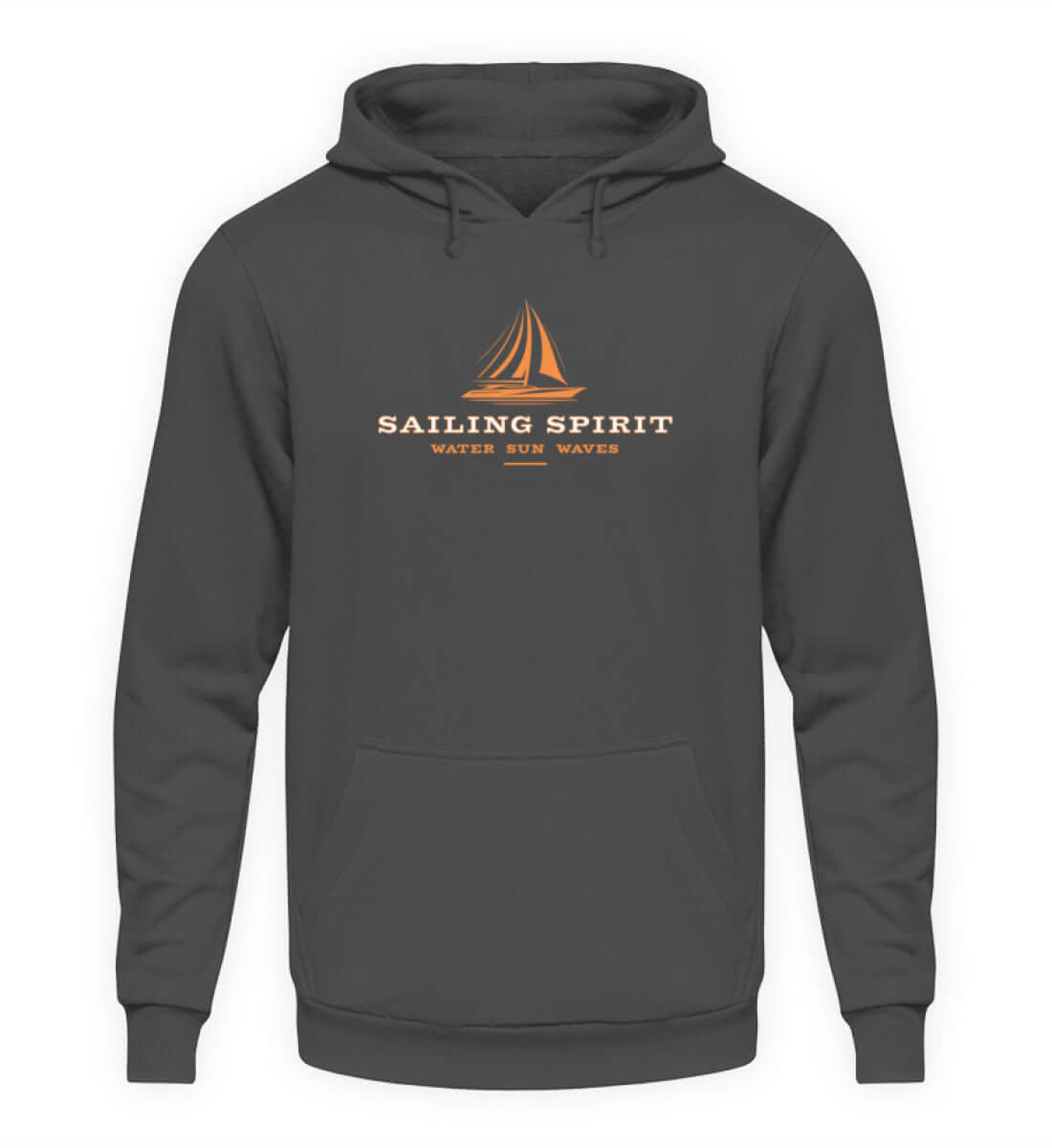 maritime Kleidung Sailing Spirit - Basic Unisex Hoodie Farbe: Steel Grey (Solid)