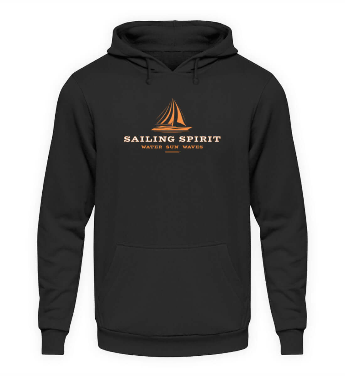 maritime Kleidung Sailing Spirit - Basic Unisex Hoodie Farbe: Deep Black