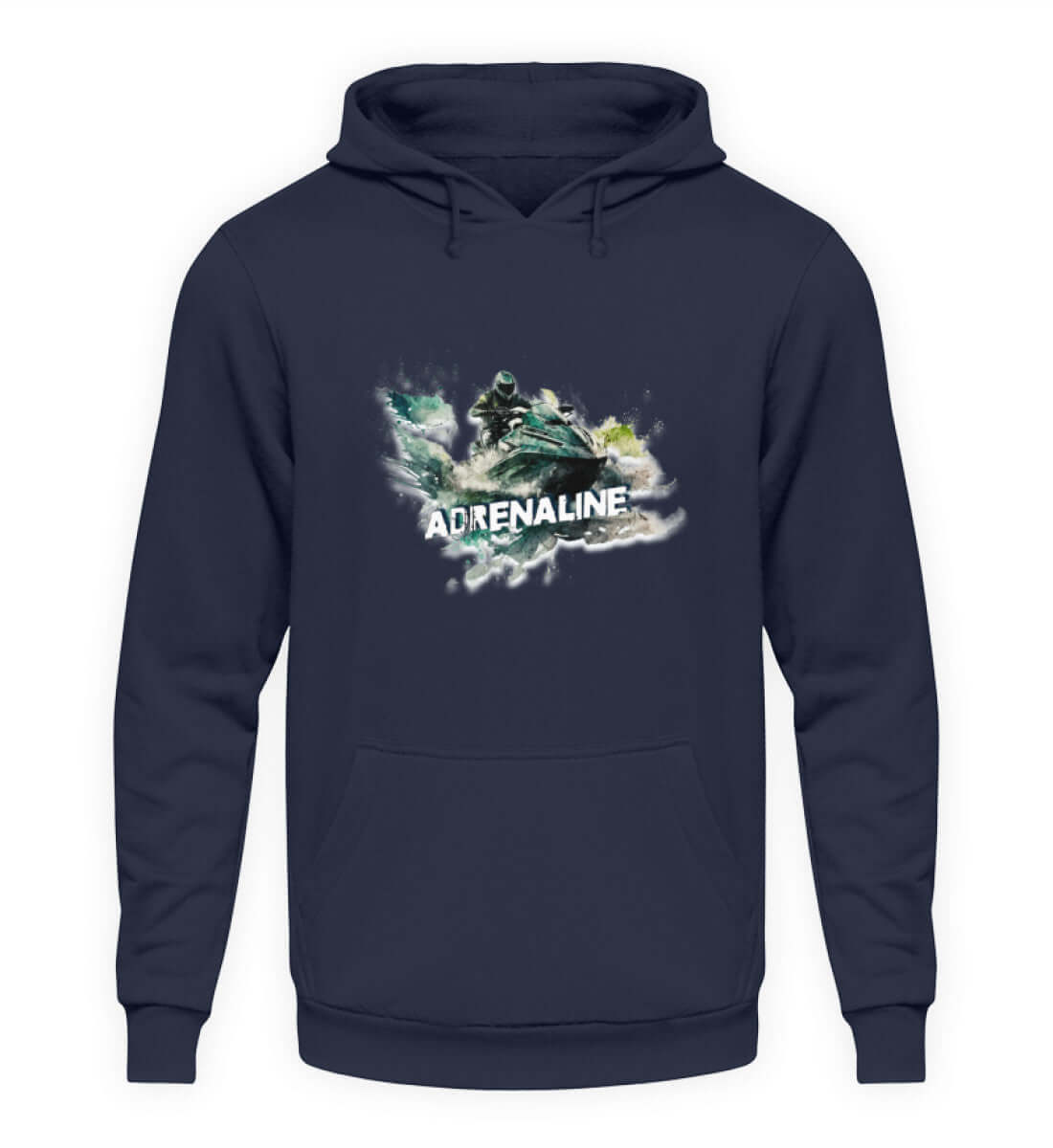 maritime Kleidung Jet Ski Adrenaline - Basic Unisex Hoodie Farbe: Oxford Navy