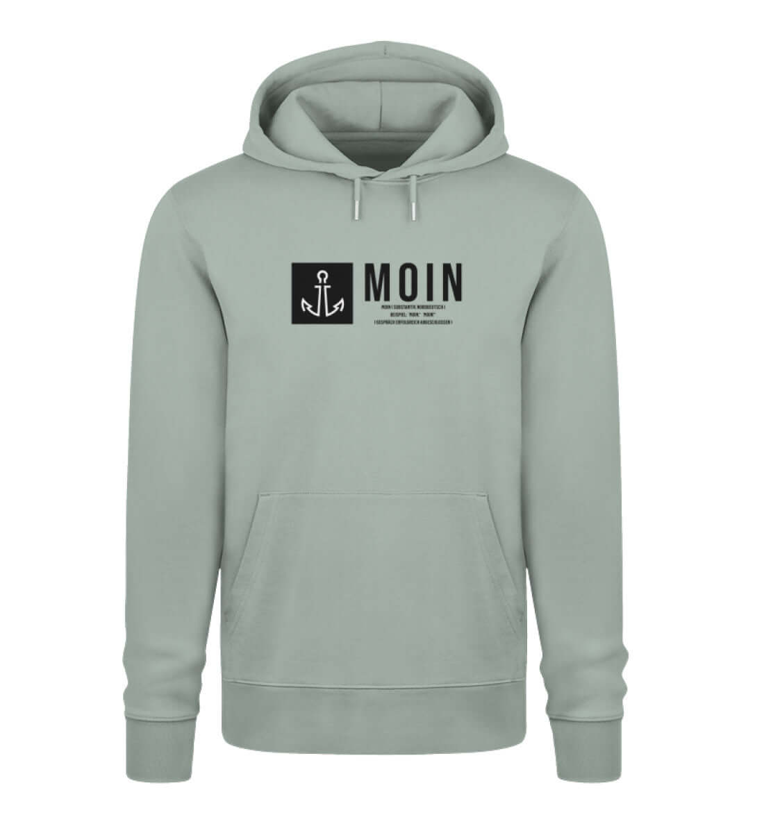 Maritime Kleidung Anker Moin Hell - Bio Unisex Premium Hoodie Farbe: Aloe