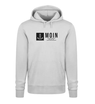 Maritime Kleidung Anker Moin Hell - Bio Unisex Premium Hoodie Farbe: Heather Grey