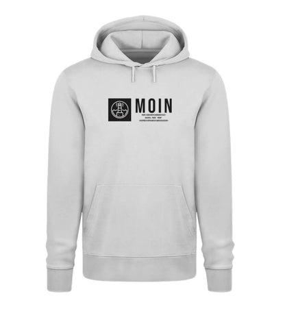 Maritime Kleidung Leuchtturm Moin Hell - Bio Unisex Premium Hoodie Farbe: Heather Grey