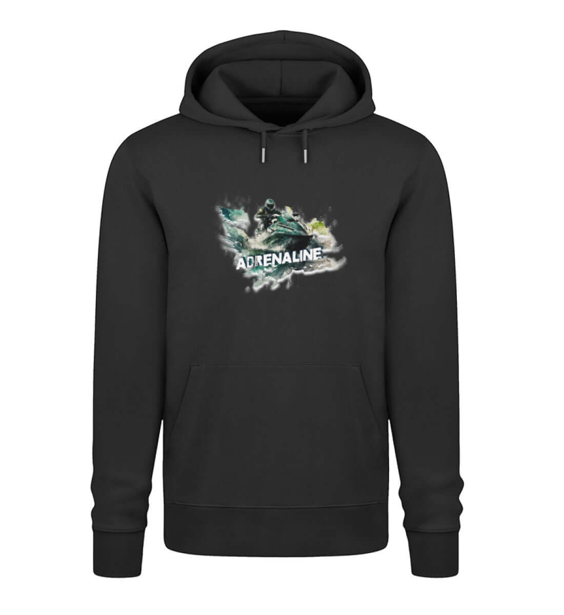 maritime Kleidung JetSki Adrenaline - Bio Unisex Premium Hoodie Farbe: Black