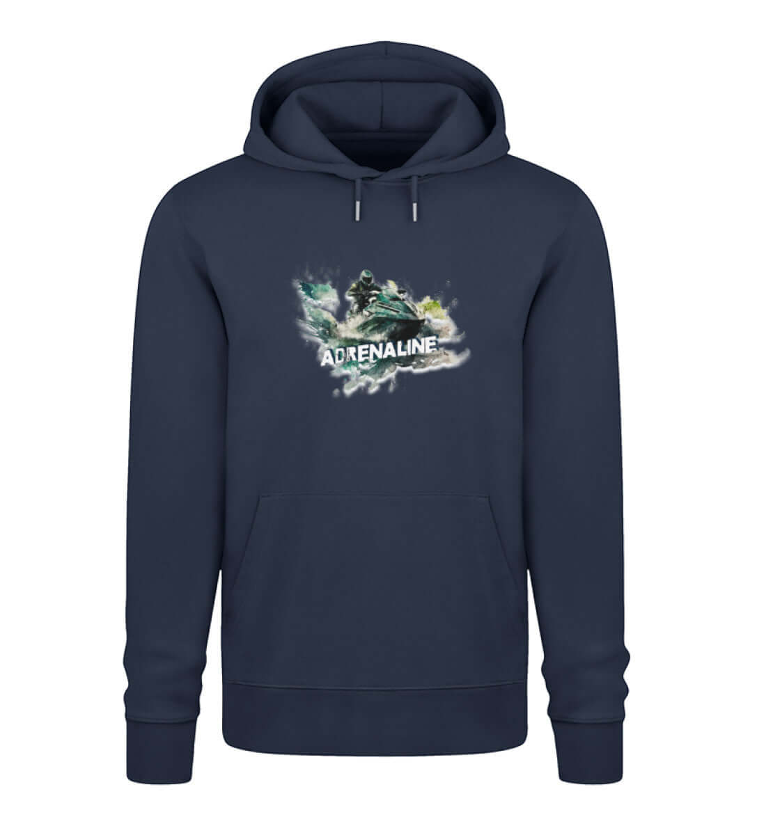 maritime Kleidung JetSki Adrenaline - Bio Unisex Premium Hoodie Farbe: French Navy