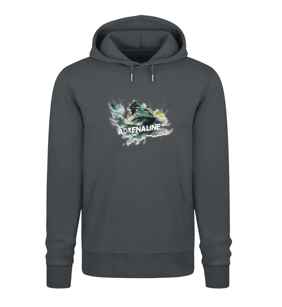 maritime Kleidung JetSki Adrenaline - Bio Unisex Premium Hoodie Farbe: India Ink Grey