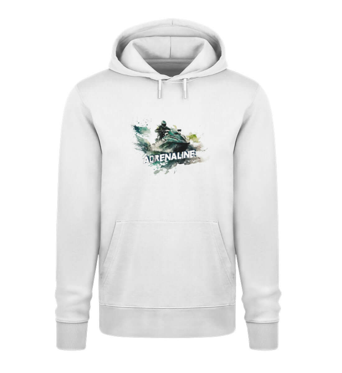 maritime Kleidung JetSki Adrenaline - Bio Unisex Premium Hoodie Farbe: White