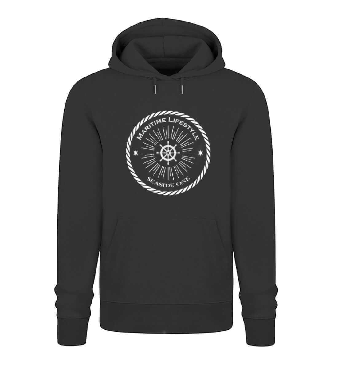 Maritime Lifestyle - maritimes Bio Unisex Premium Hoodie schwarz