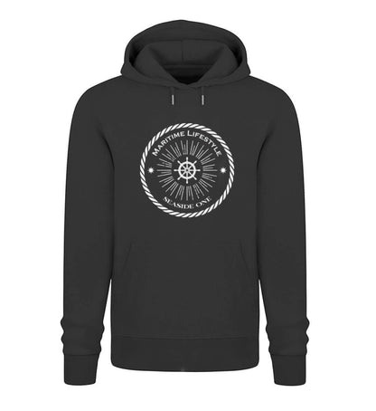 Maritime Lifestyle - maritimes Bio Unisex Premium Hoodie schwarz