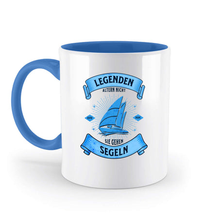 Segel Legenden - Zweifarbige Tasse Farbe: Blue