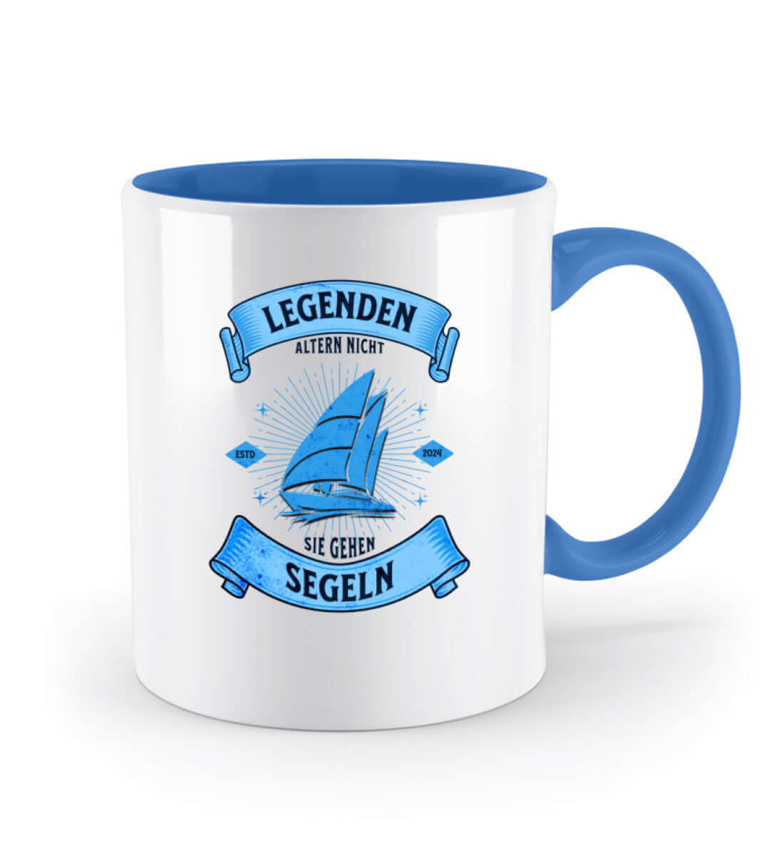 Segel Legenden - Zweifarbige Tasse Farbe: Blue