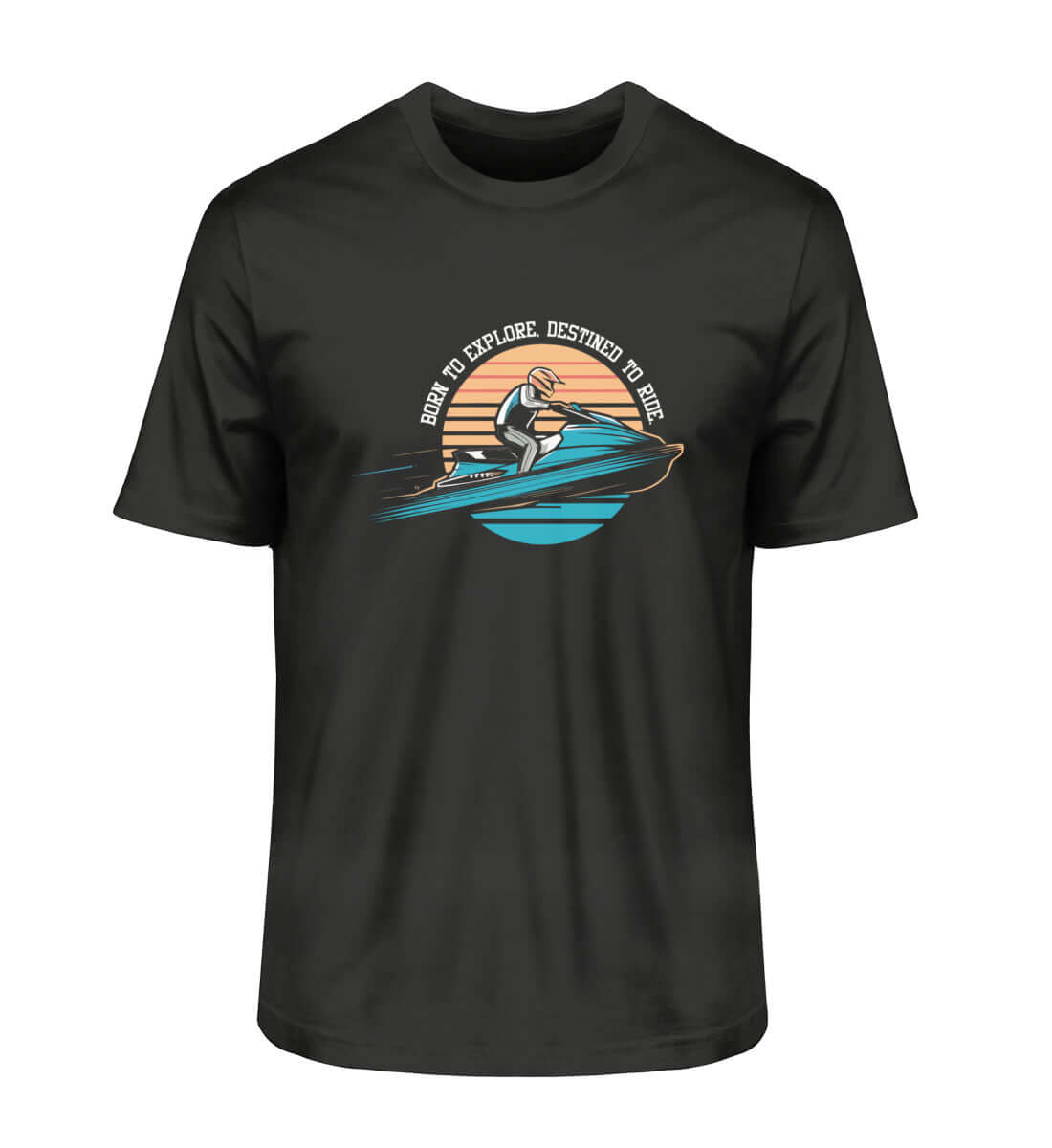 Jet-Ski - maritimes Herren Premium BIO T-Shirt Farbe: Black nur für JET SKI Speed Freaks