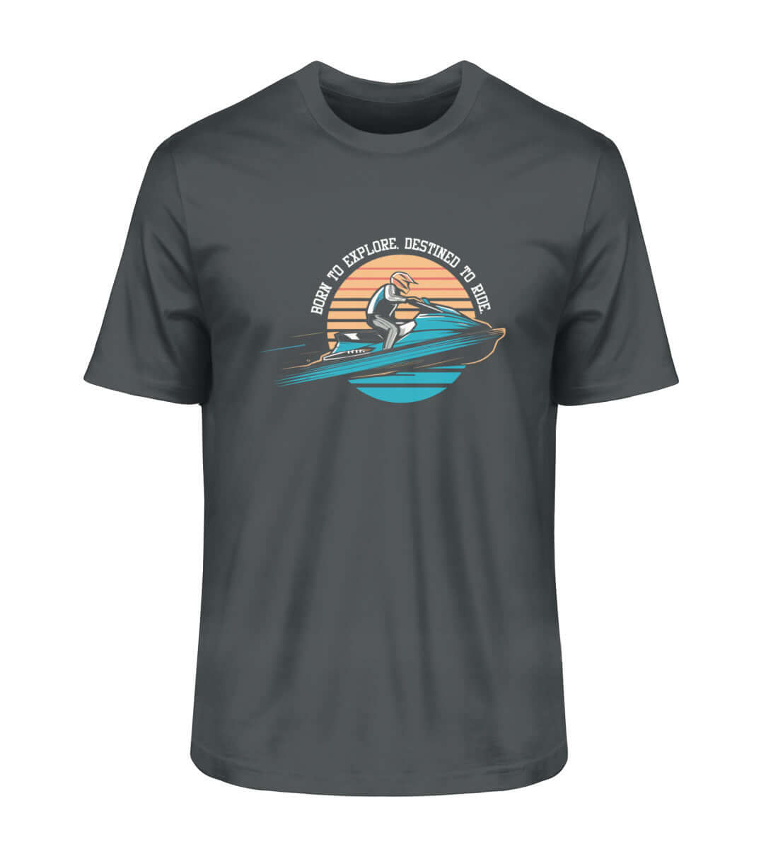 Jet-Ski - maritimes Herren Premium BIO T-Shirt Farbe: India Ink Grey nur für JET SKI Speed Freaks