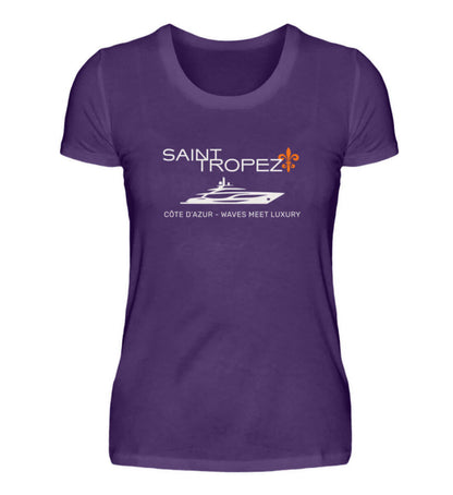 Maritime Mode Saint Tropez Luxury - Damen Premium T- Shirt Farbe: Urban Purple