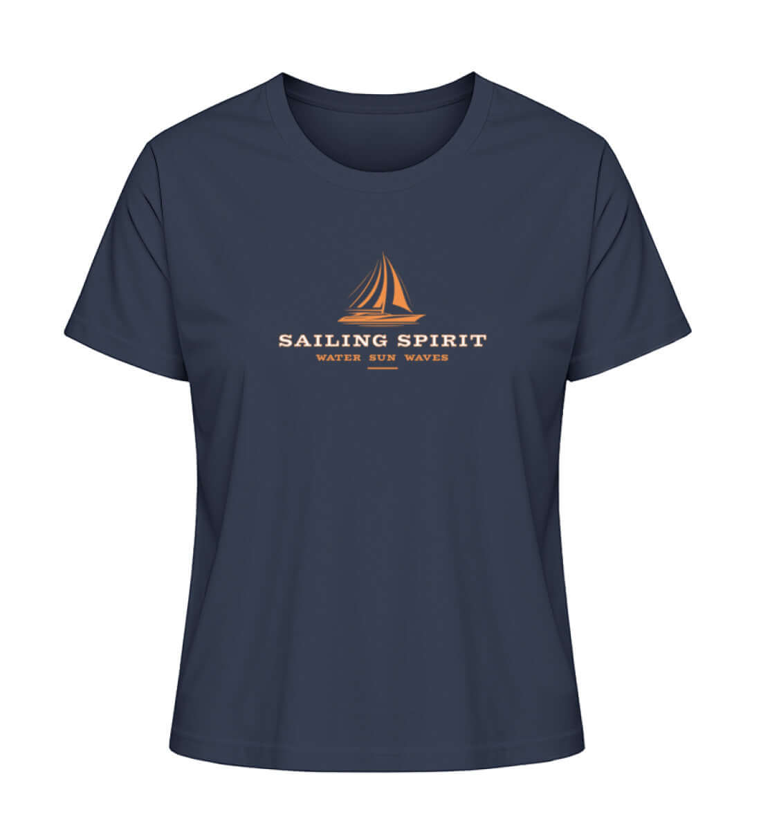 Maritime Kleidung Sailing Spirit - Damen Premium Bio T-Shirt Farbe: French Navy