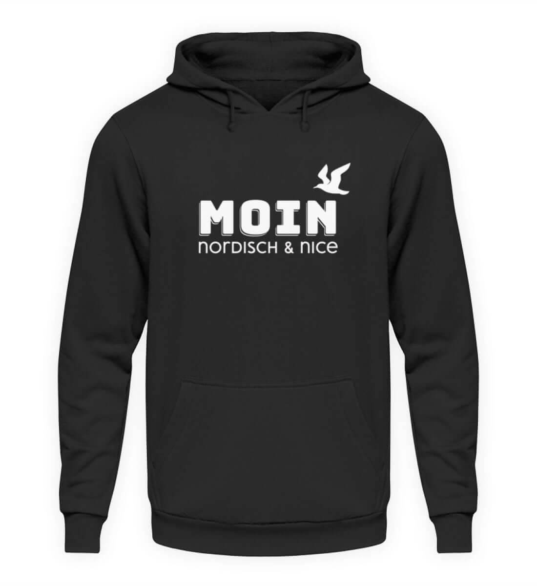 Maritime Mode Moin nordisch & nice - Basic Unisex Hoodie Farbe: Deep Black