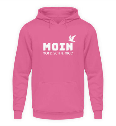 Maritime Mode Moin nordisch & nice - Basic Unisex Hoodie Farbe: Candyfloss Pink