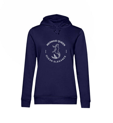 Maritime Kleidung Mermaid Queen - Damen Bio Hoodie Farbe: Navy